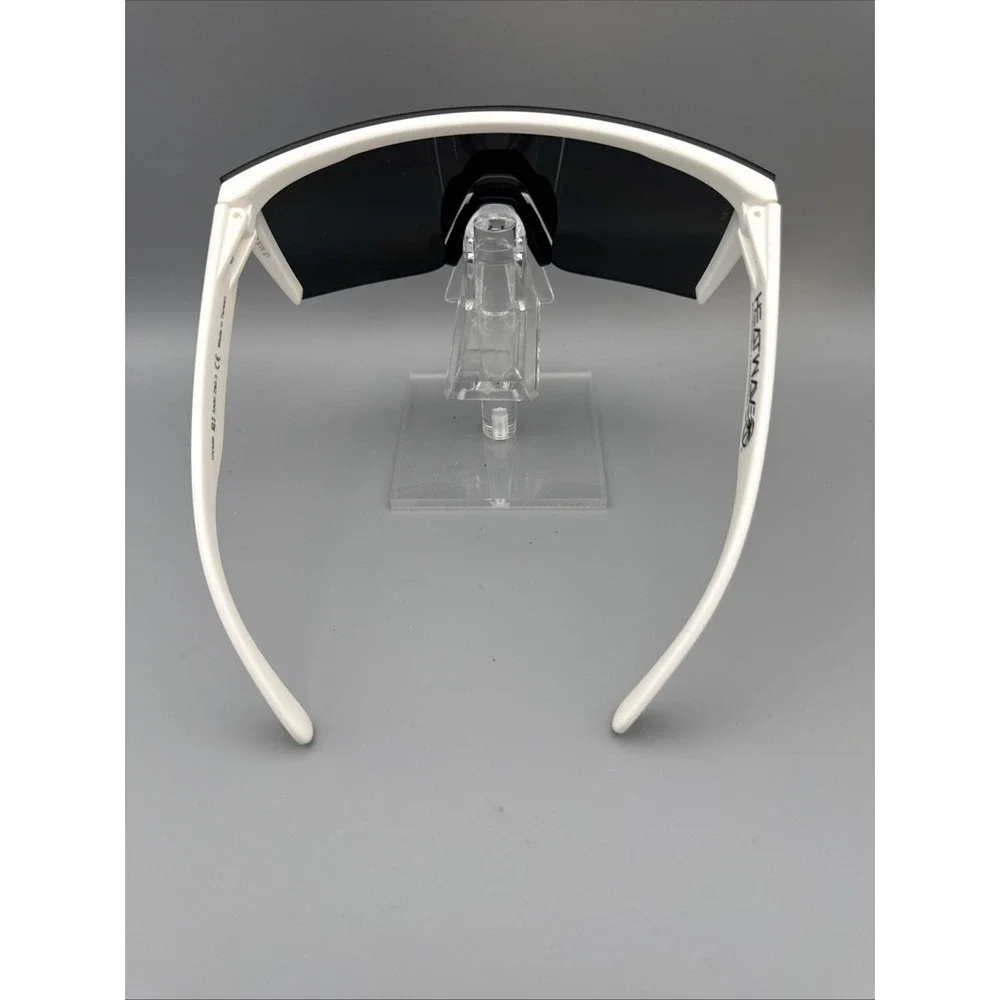 Heatwave Authentic Shield Glasses Z87+ White Frame Black Lens UV400 A2.3 ANSI